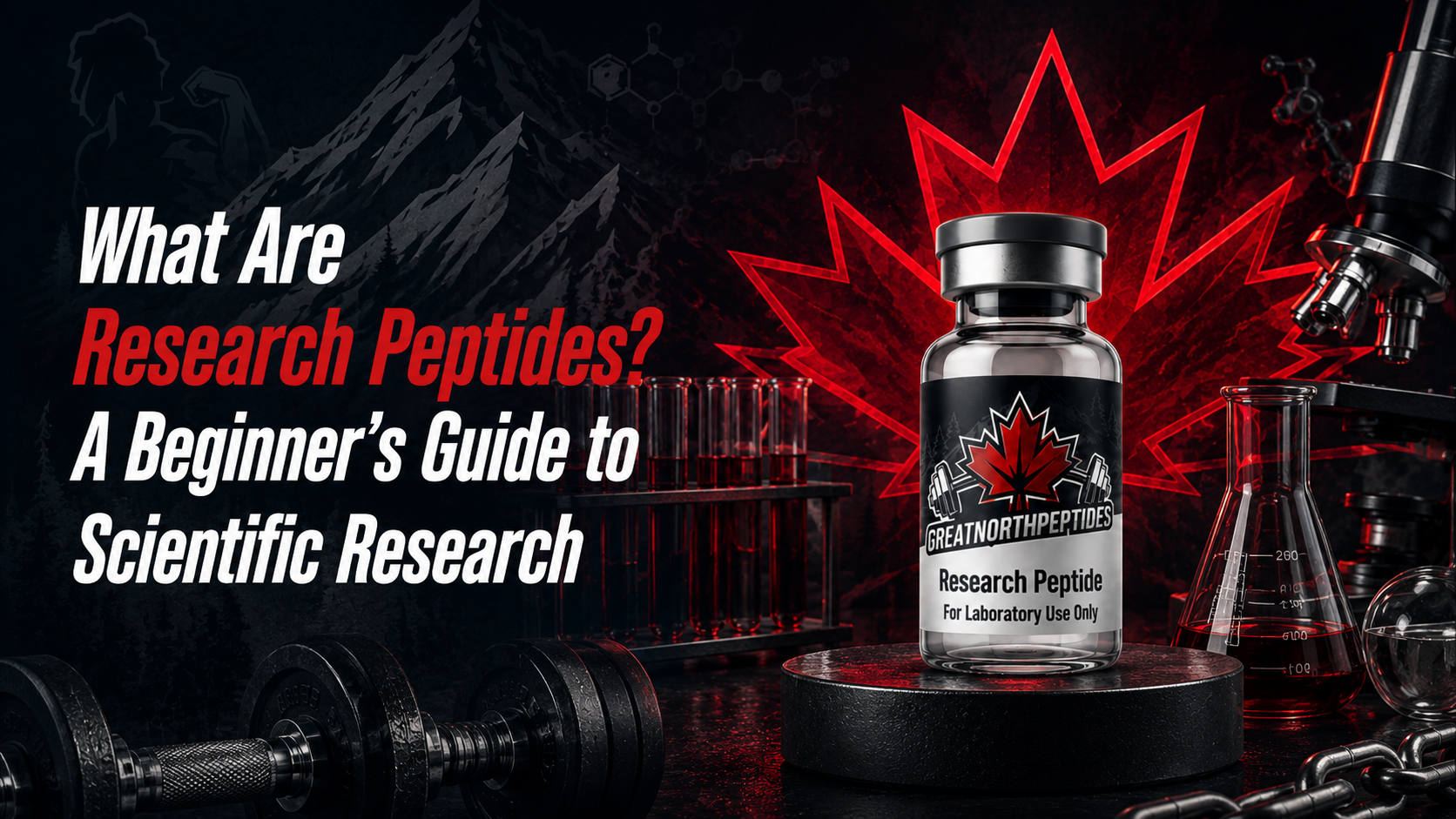 Research peptide quality analysis in a laboratory setting